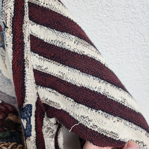 Vintage Sugar Street Weavers Boyds Bears Patriotic Jacket Size L-XL USA Damaged - Picture 14 of 16